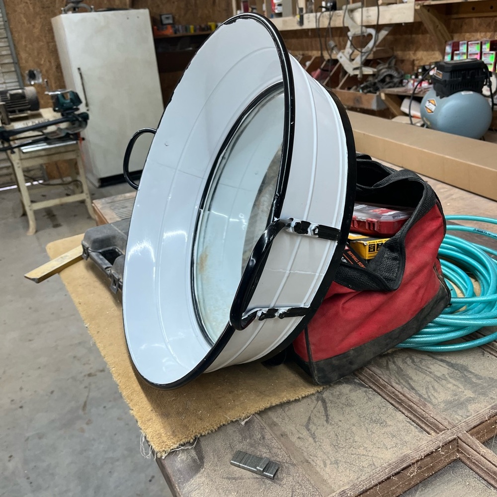 Washtub mirror